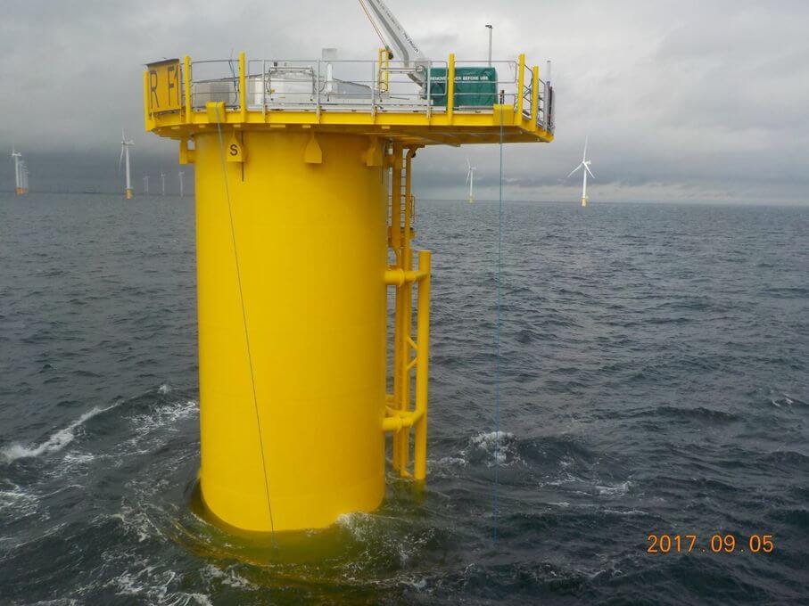 Polyurethaan pluggen en hang-offs voor Rentel offshore windpark Polyurethaan pluggen en hang-offs voor Rentel offshore windpark