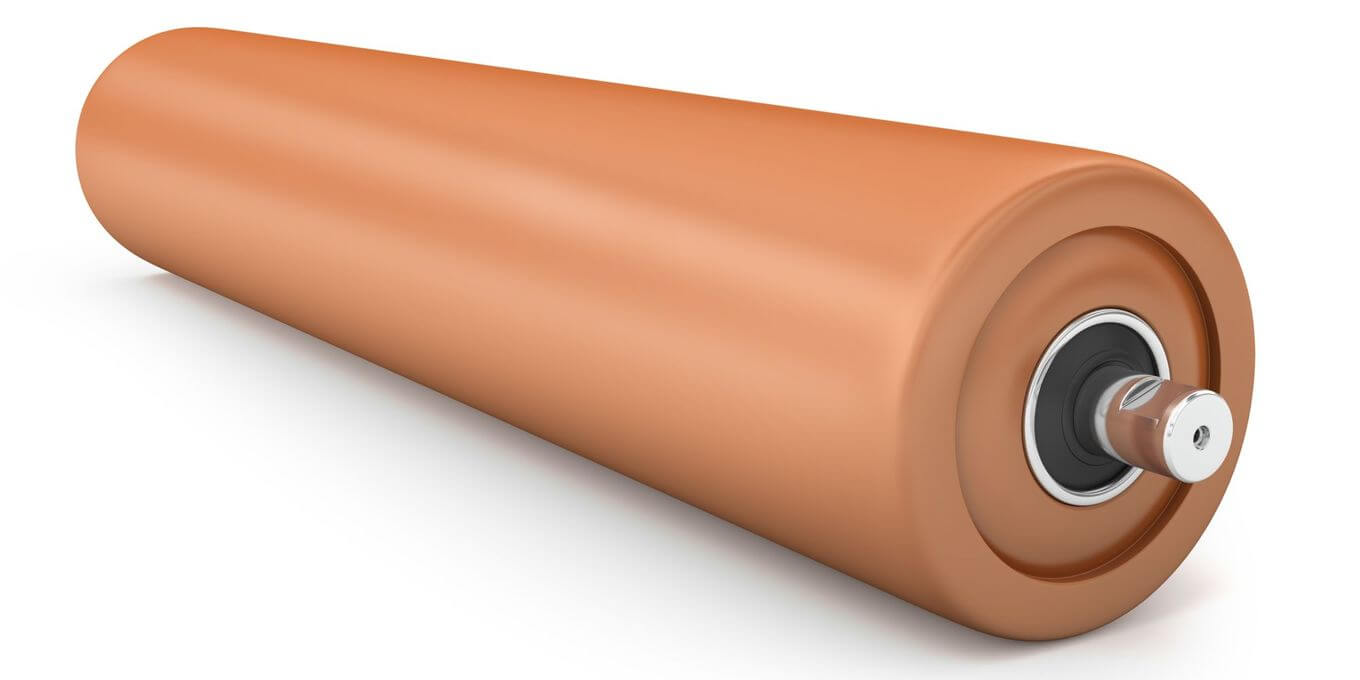 Rol bekleden met polyurethaan tot 3000 mm lengte Rol bekleden met polyurethaan tot 3000 mm lengte